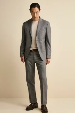 Abito Check Monopetto Regular Fit in lana Vergine - GALLES GRIGIO