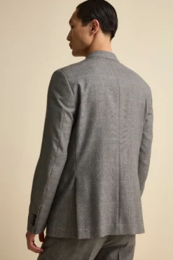 Abito Check Monopetto Regular Fit in lana Vergine - GALLES GRIGIO