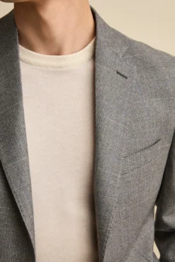 Abito Check Monopetto Regular Fit in lana Vergine - GALLES GRIGIO