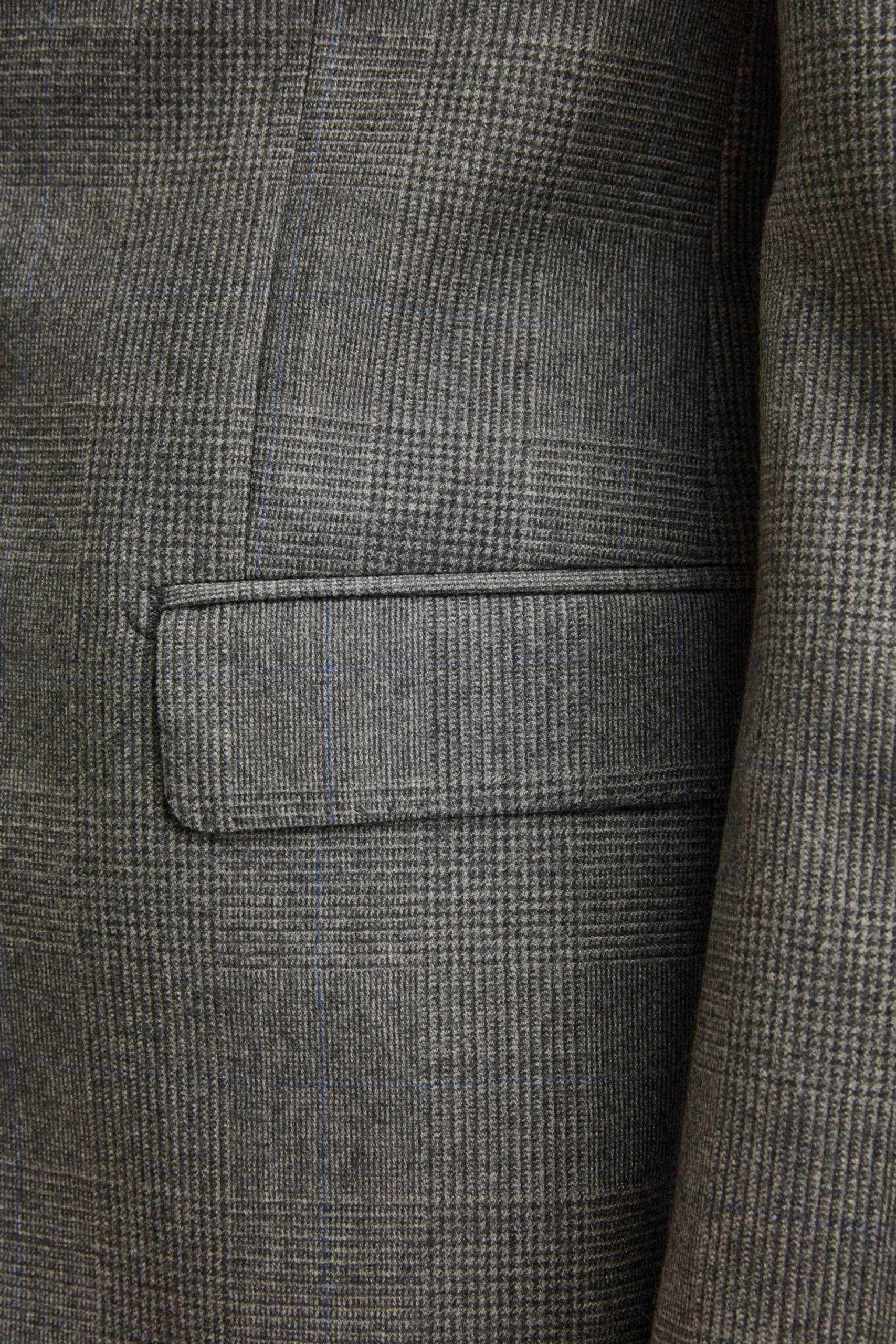 Abito Check Monopetto Regular Fit in lana Vergine - GALLES GRIGIO