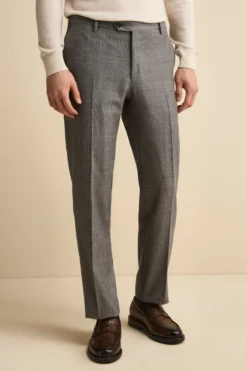 Abito Check Monopetto Regular Fit in lana Vergine - GALLES GRIGIO