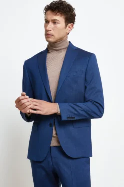 Abito Colorato Monopetto Slim Fit - BLU