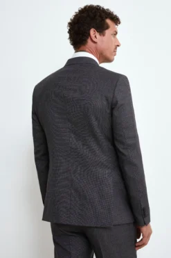 Abito Doppiopetto in Lana Slim Fit - ANTRACITE QUADRI