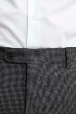 Abito Doppiopetto in Lana Slim Fit - ANTRACITE QUADRI