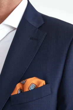 Abito Elegante Blu Check - FANT. BLU