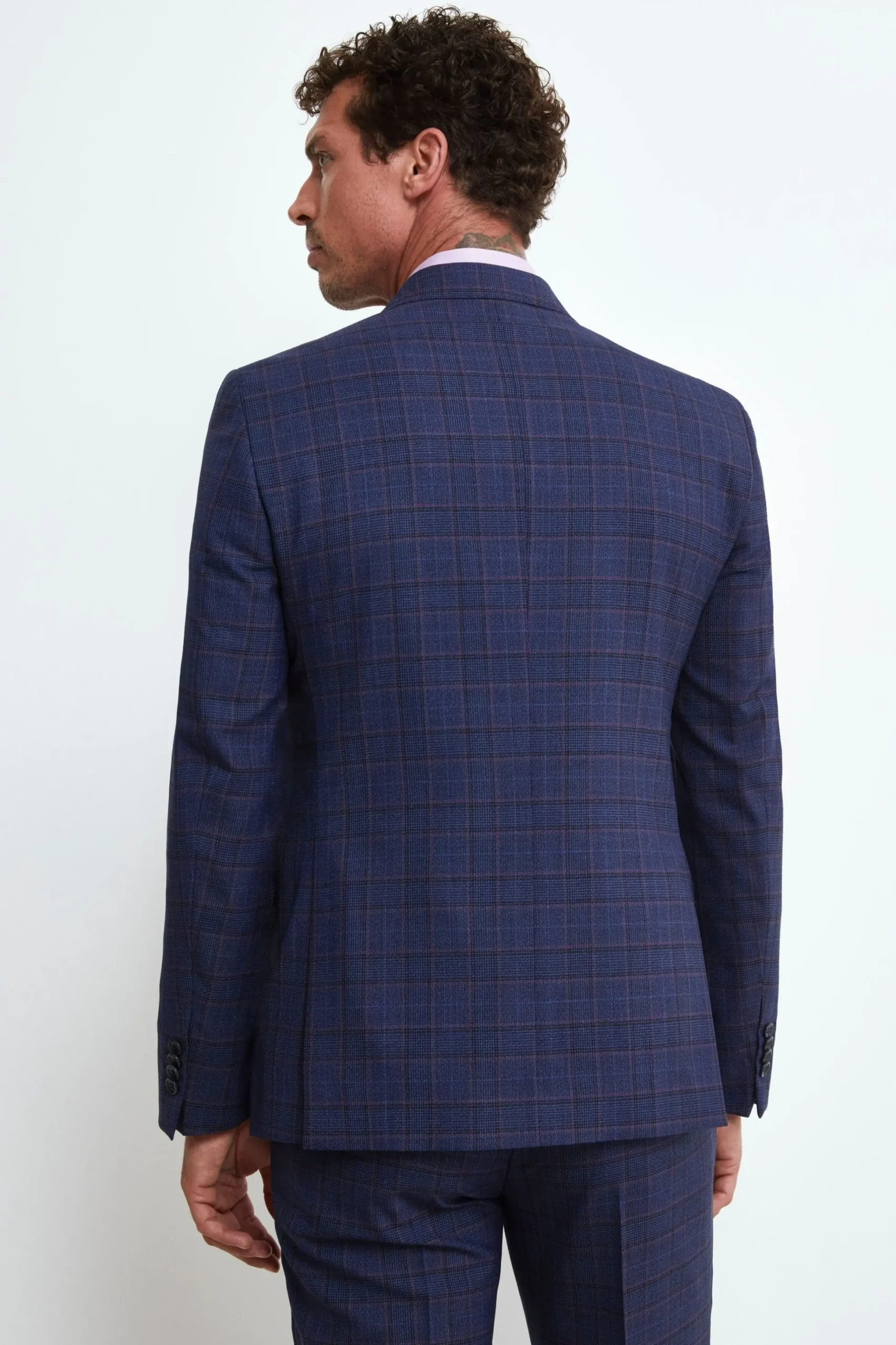 Abito Elegante Doppiopetto in lana - GALLES BLU