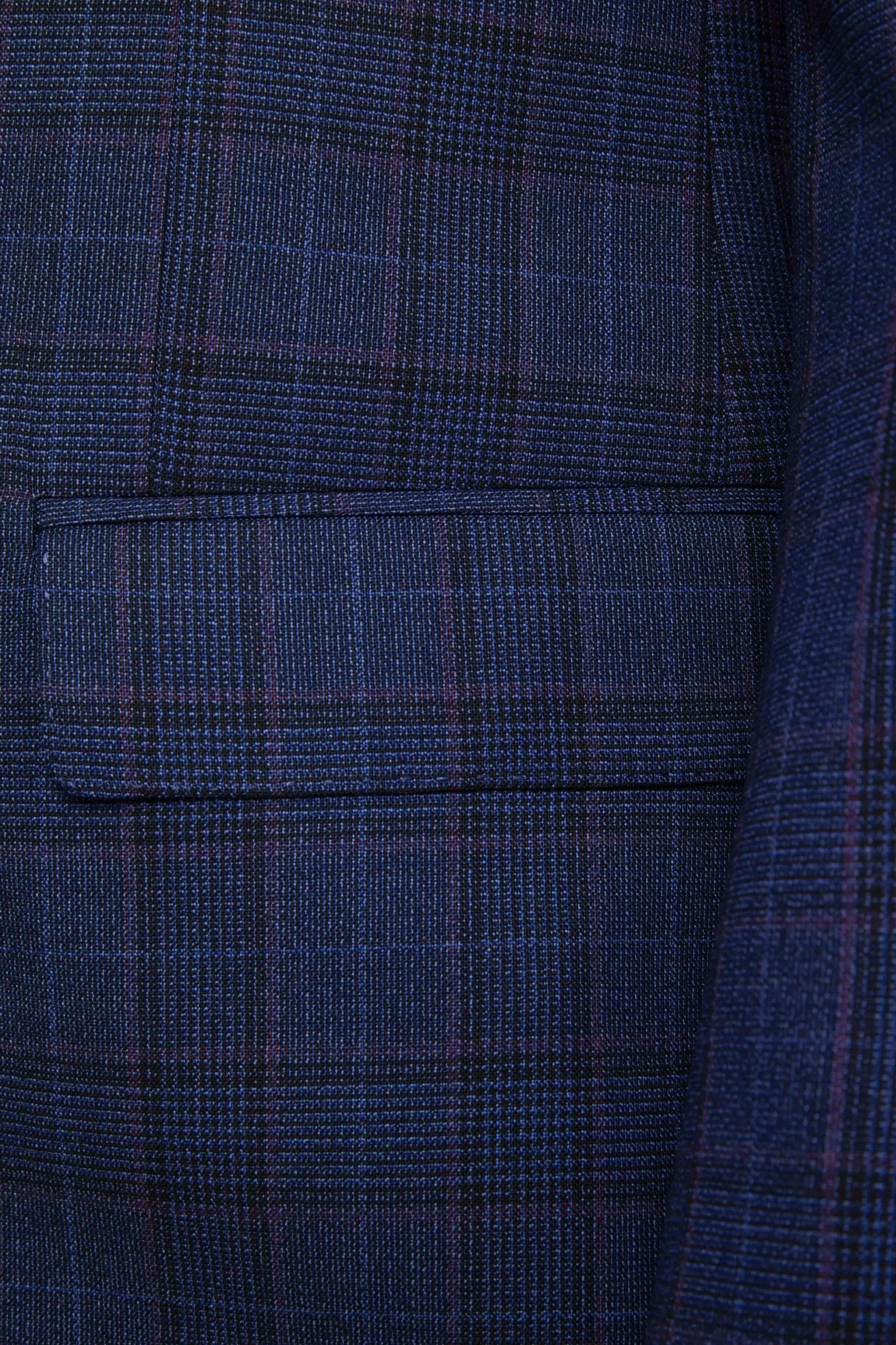 Abito Elegante Doppiopetto in lana - GALLES BLU