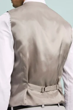 Abito Elegante Monopetto in Lana Vergine con Gilet - GRIGIO CHIARO