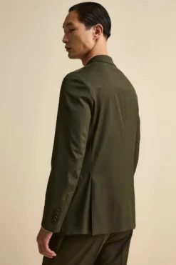 Abito Foderato Monopetto in Lana Slim Fit - VERDONE