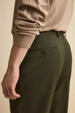 Abito Foderato Monopetto in Lana Slim Fit - VERDONE