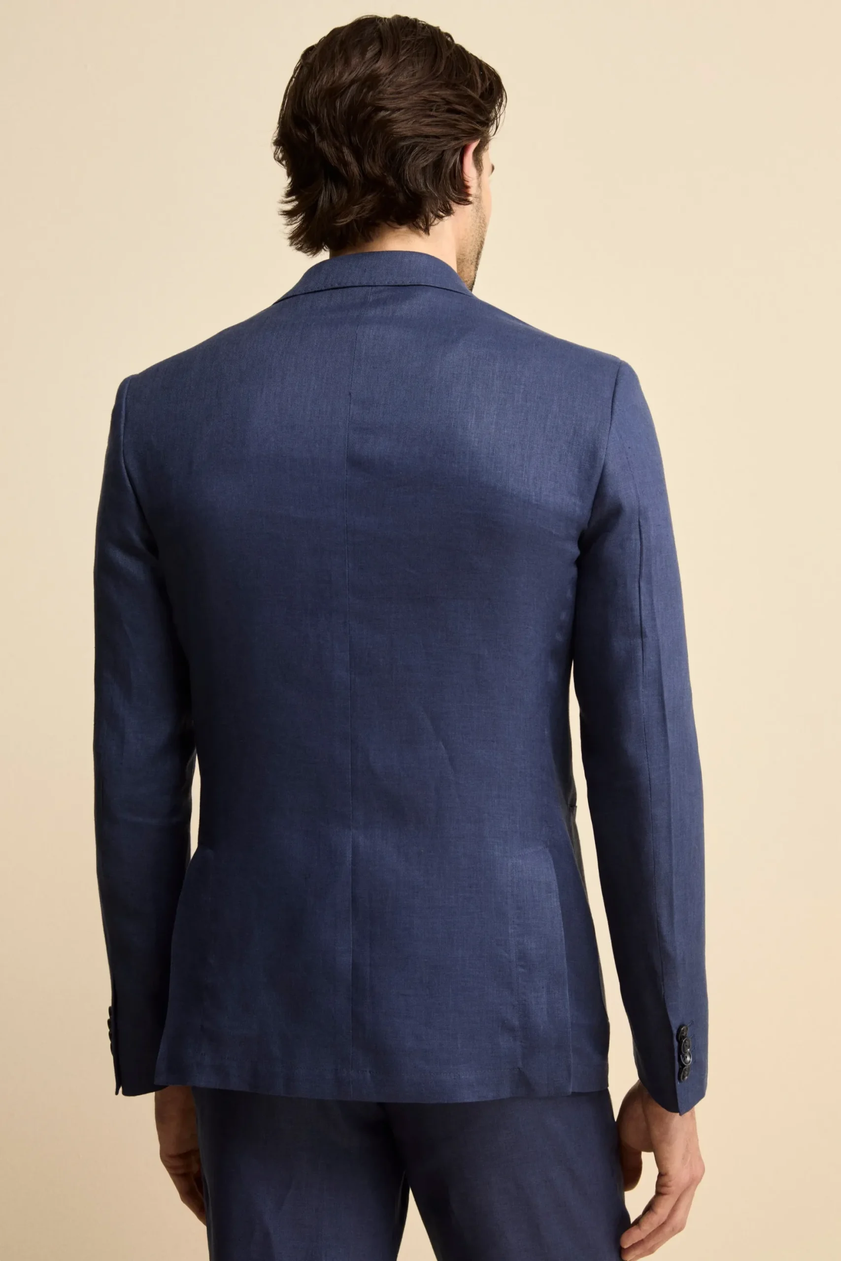 Abito in lino monopetto - BLU