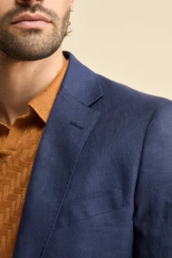 Abito in lino monopetto - BLU