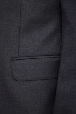 Abito Monopetto in Lana Slim Fit - ANTRACITE