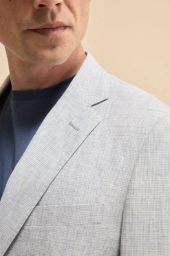 Abito Monopetto Slim Fit in Lino - FANT. AZZURRO