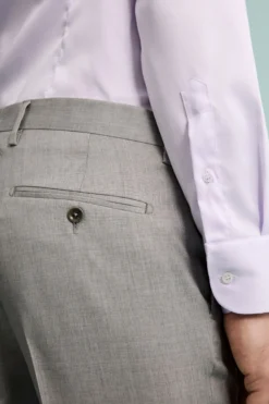 Abito Sallia Monopetto Slim Fit in Lana Vergine - GRIGIO CHIARO