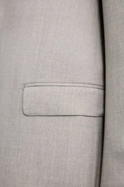 Abito Sallia Monopetto Slim Fit in Lana Vergine - GRIGIO CHIARO