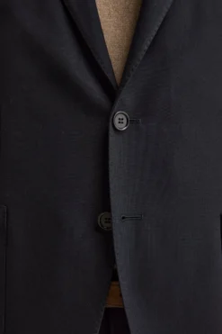 Abito Semifoderato in Lana Vergine Regular Fit - BLU