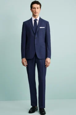 Abito slim bluette - BLU APERTO