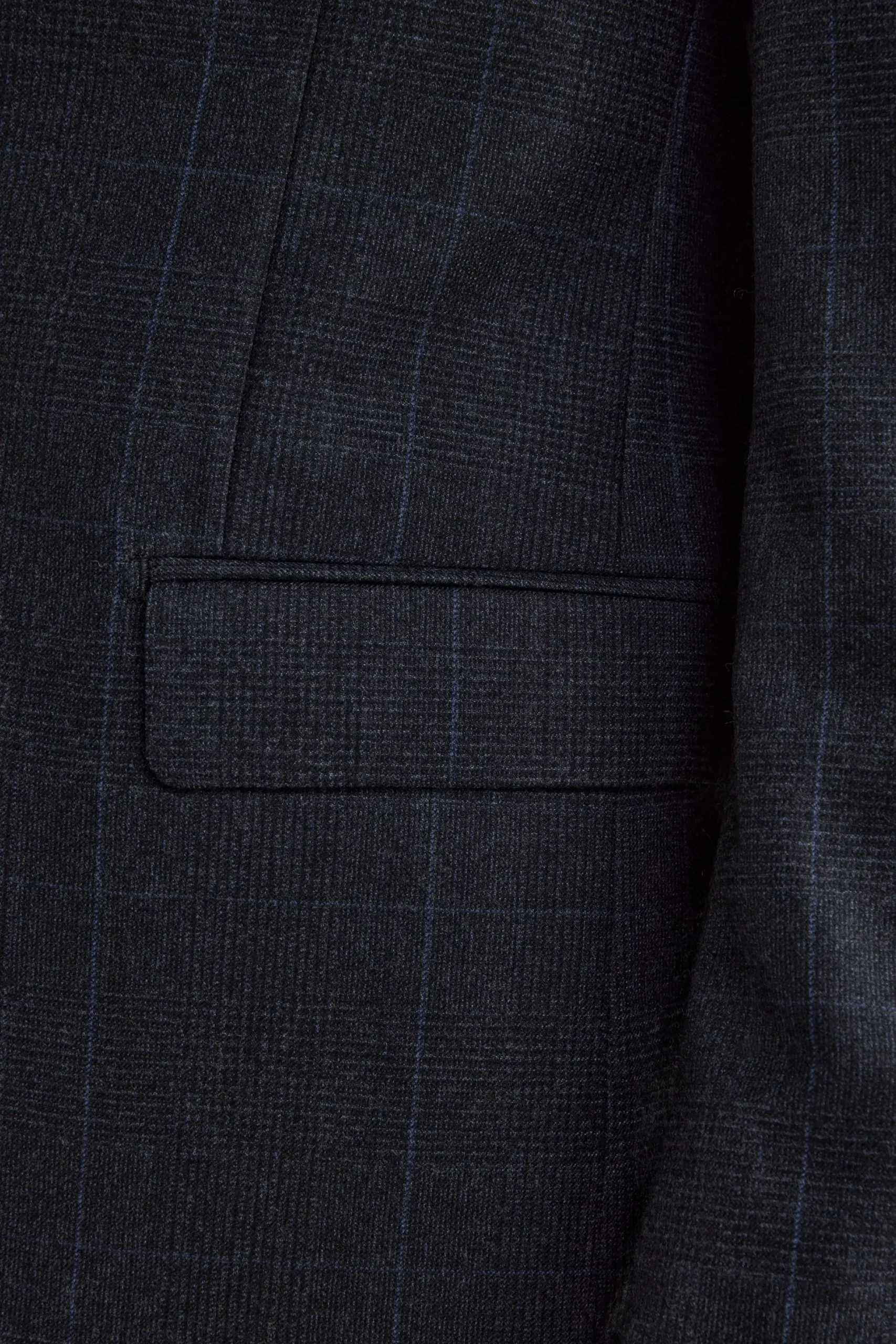 Abito Slim Fit in Lana Vergine con Revers Classico - GALLES BLU