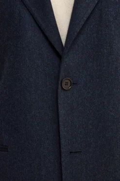 Abito Slim Fit in Misto Cashmere - BLU