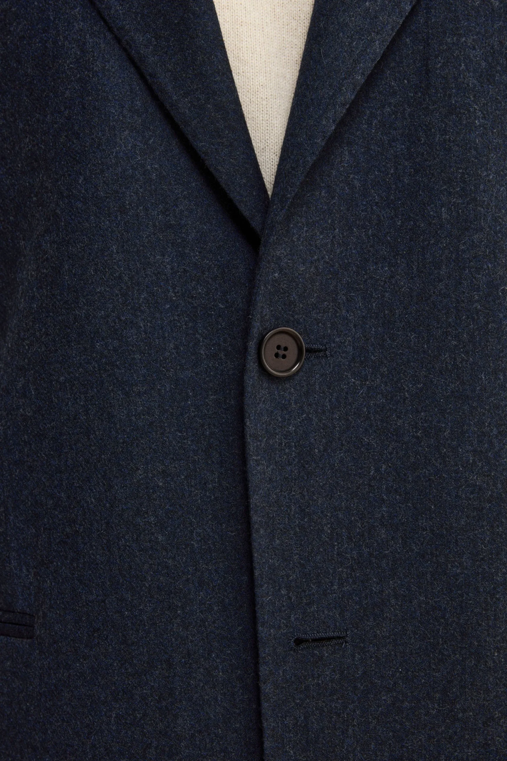 Abito Slim Fit in Misto Cashmere - BLU