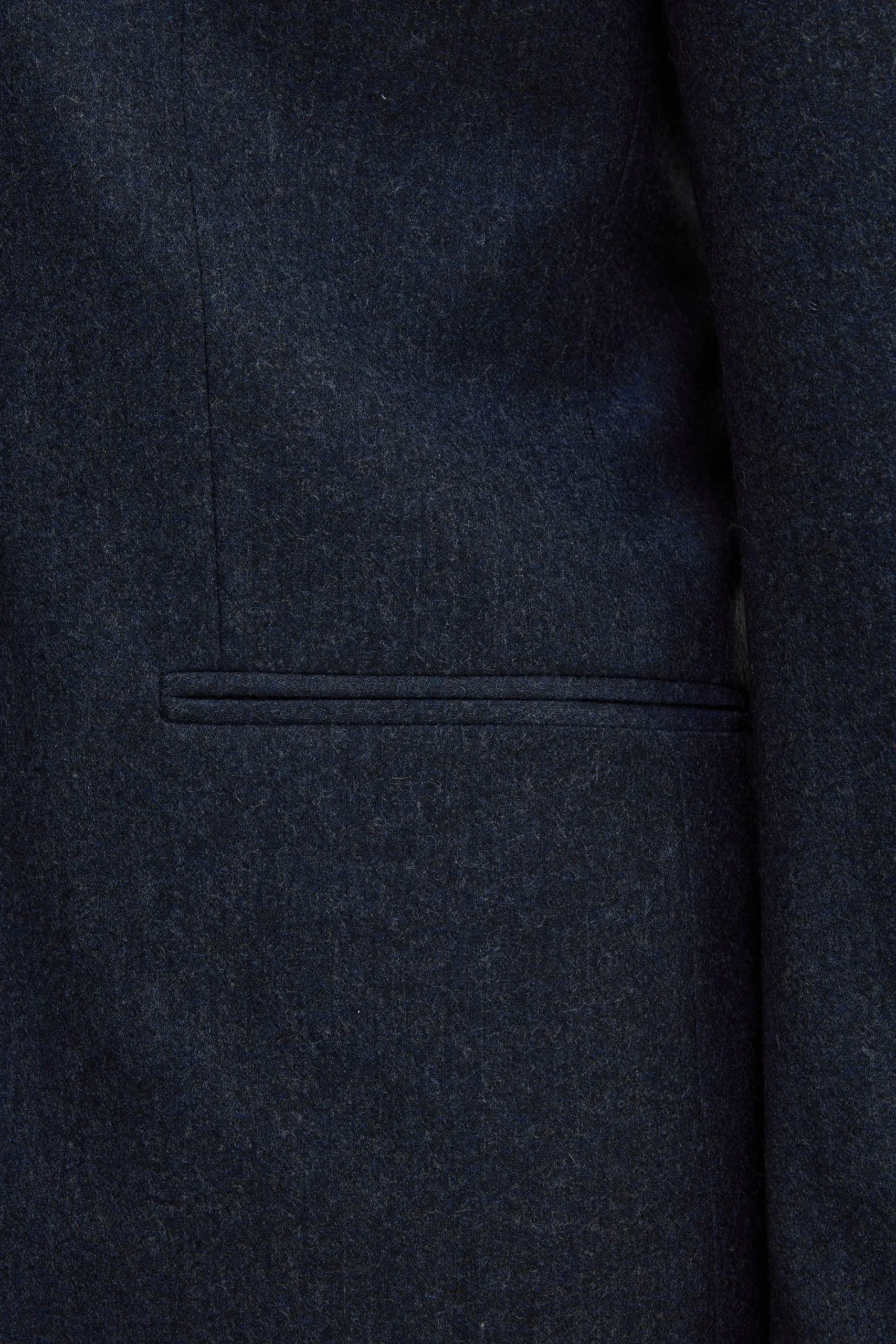 Abito Slim Fit in Misto Cashmere - BLU