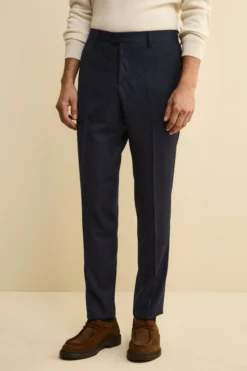 Abito Slim Fit in Misto Cashmere - BLU