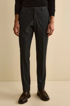 Abito Slim Fit Monopetto Revers a Lancia in Lana Vergine - ANTRACITE