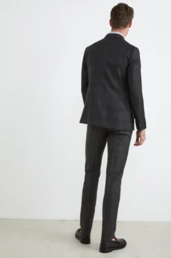 Abito slim grigio a quadri - GRIGIO QUADRI