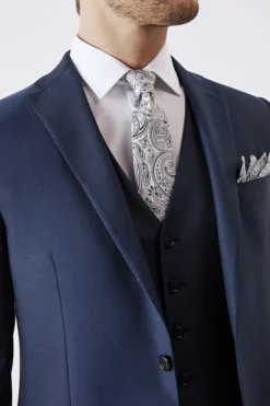 Abito slim in lana 150s - BLU