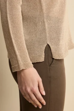 Barchetta Lurex in Cotone - BEIGE