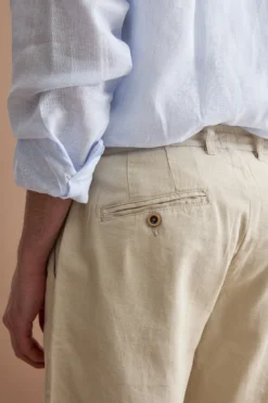 Bermuda In Misto Cotone Con Coulisse - SABBIA