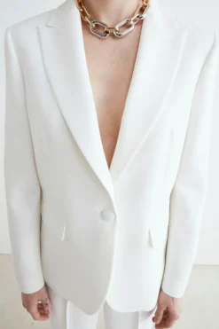 Blazer bianco elegante - PANNA