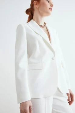 Blazer bianco elegante - PANNA