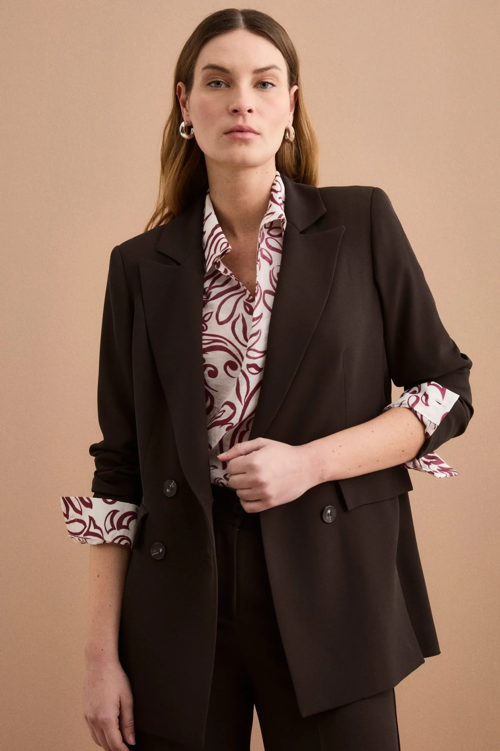 Blazer Doppiopetto Foderato in Cady - T.MORO