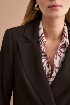 Blazer Doppiopetto Foderato in Cady - T.MORO