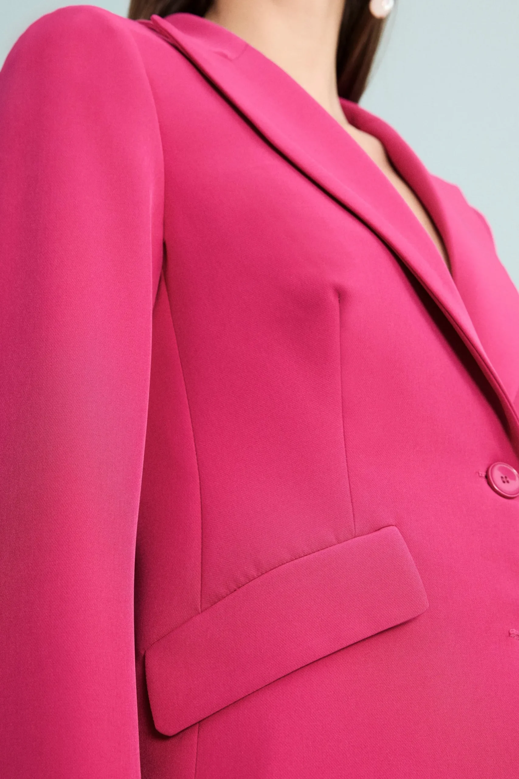 Blazer Elegante con Revers a Lancia - CICLAMINO