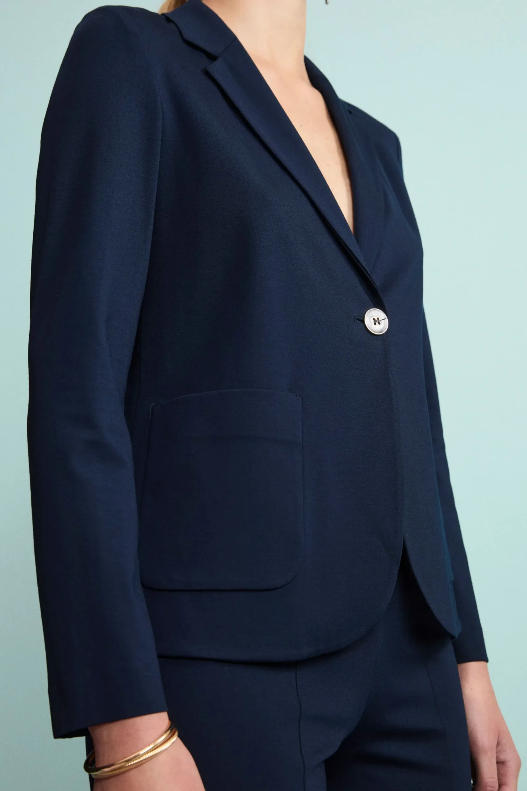 Blazer Elegante in Jersey - BLU