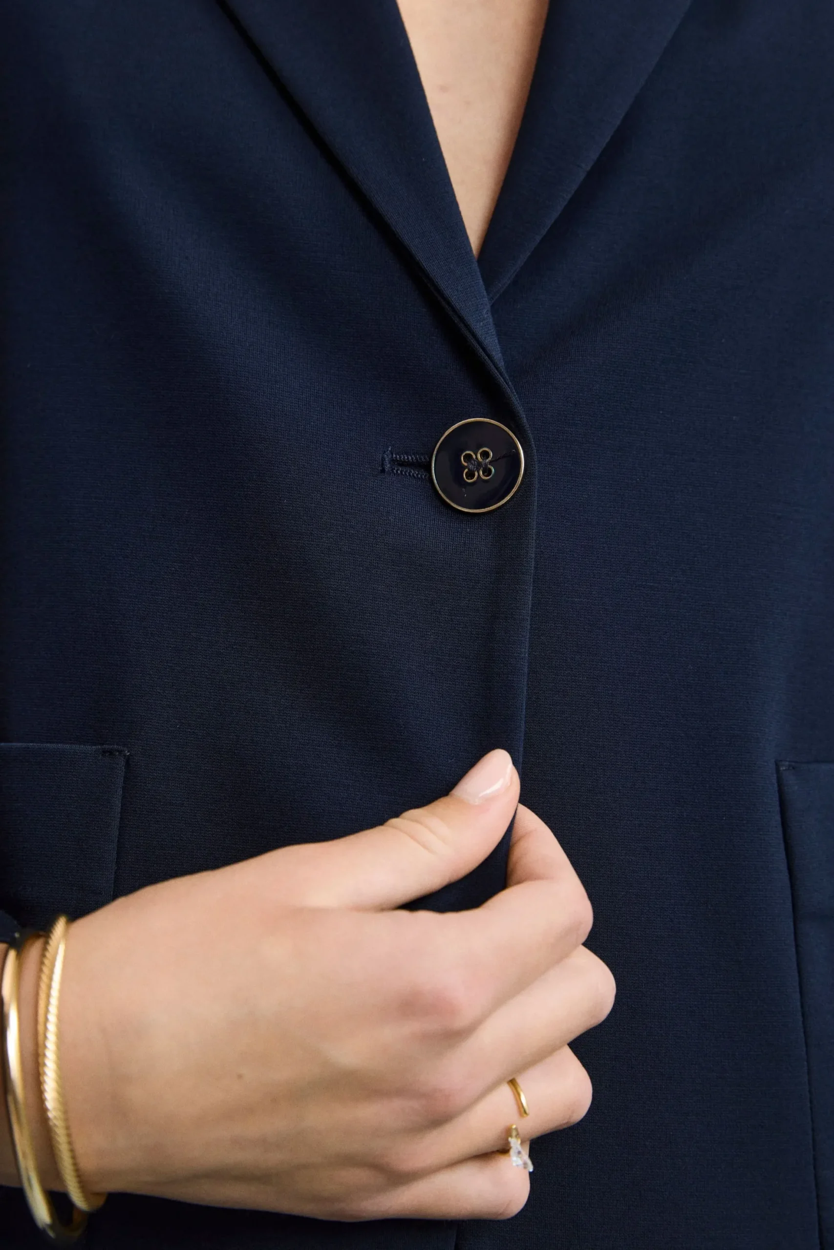 Blazer Elegante in Jersey - BLU