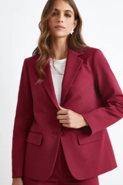 Blazer Elegante Monopetto - ROSSO
