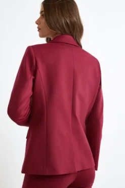 Blazer Elegante Monopetto - ROSSO