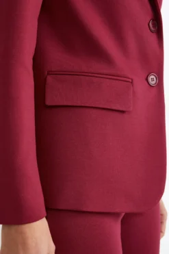 Blazer Elegante Monopetto - ROSSO