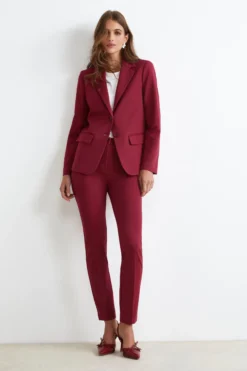 Blazer Elegante Monopetto - ROSSO