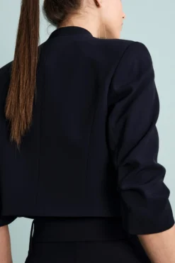 Bolero Elegante Foderato da Cerimonia - BLU