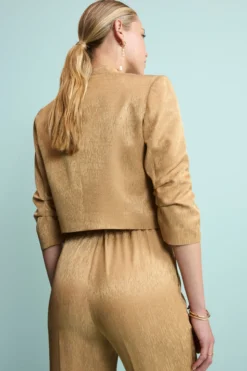 Bolero Jacquard Elegante da Cerimonia - ORO