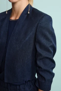 Bolero Jacquard Elegante da Cerimonia - BLU