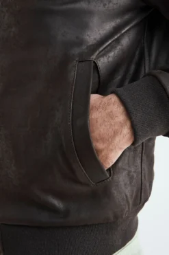 Bomber di pelle uomo - T.MORO
