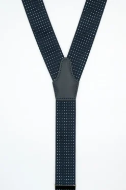 Bretelle Elasticizzate con Clip e Asole in Pelle - POIS BLU