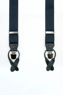 Bretelle Elasticizzate con Clip e Asole in Pelle - POIS BLU