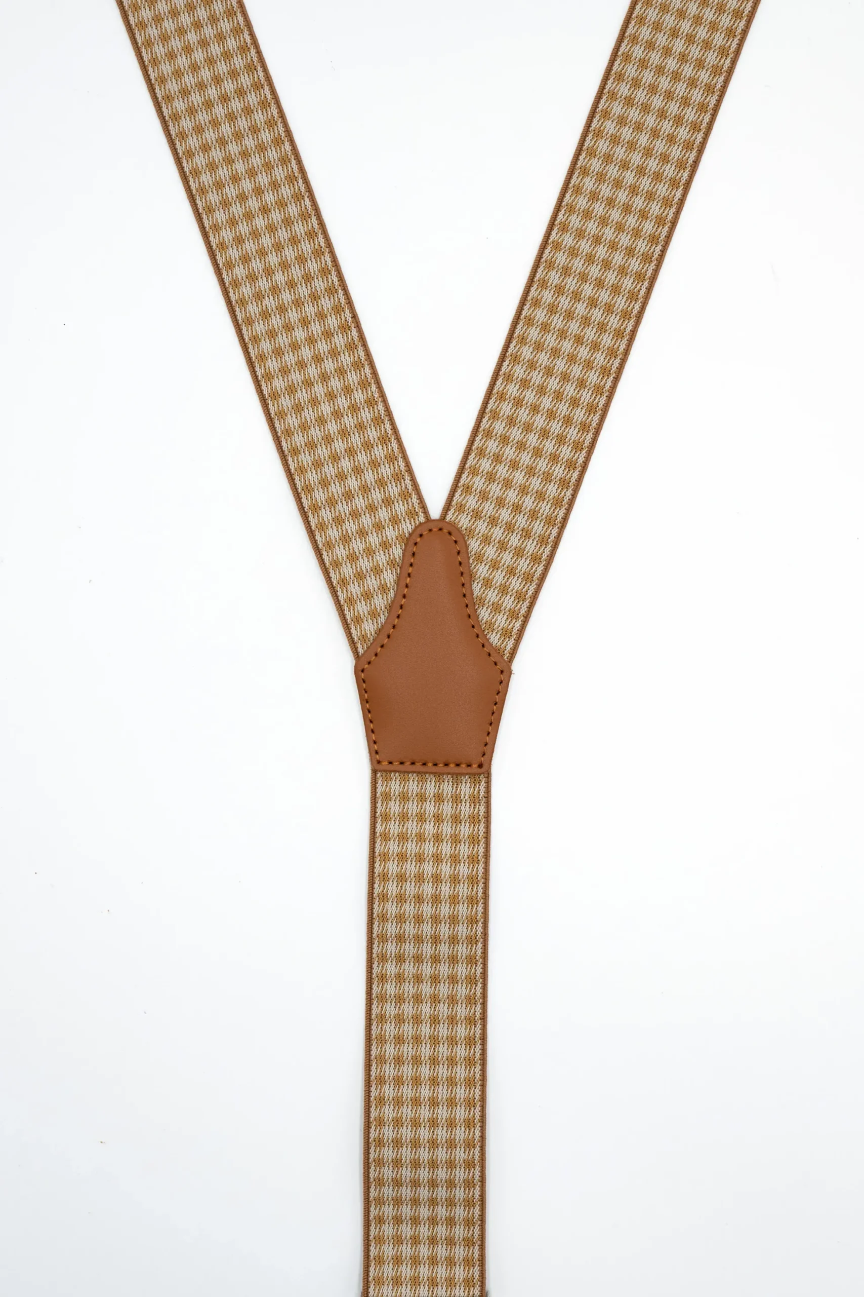 Bretelle Fantasia con Clip e Asole in Pelle - FANT. NATURALE